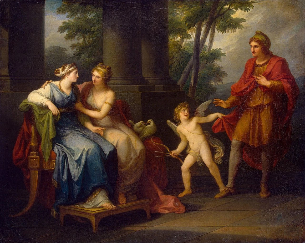 Angelika Kauffmann - 209, Venere induce Elena ad innamorarsi di Parigi, Hermitage Museum, San Pietroburgo